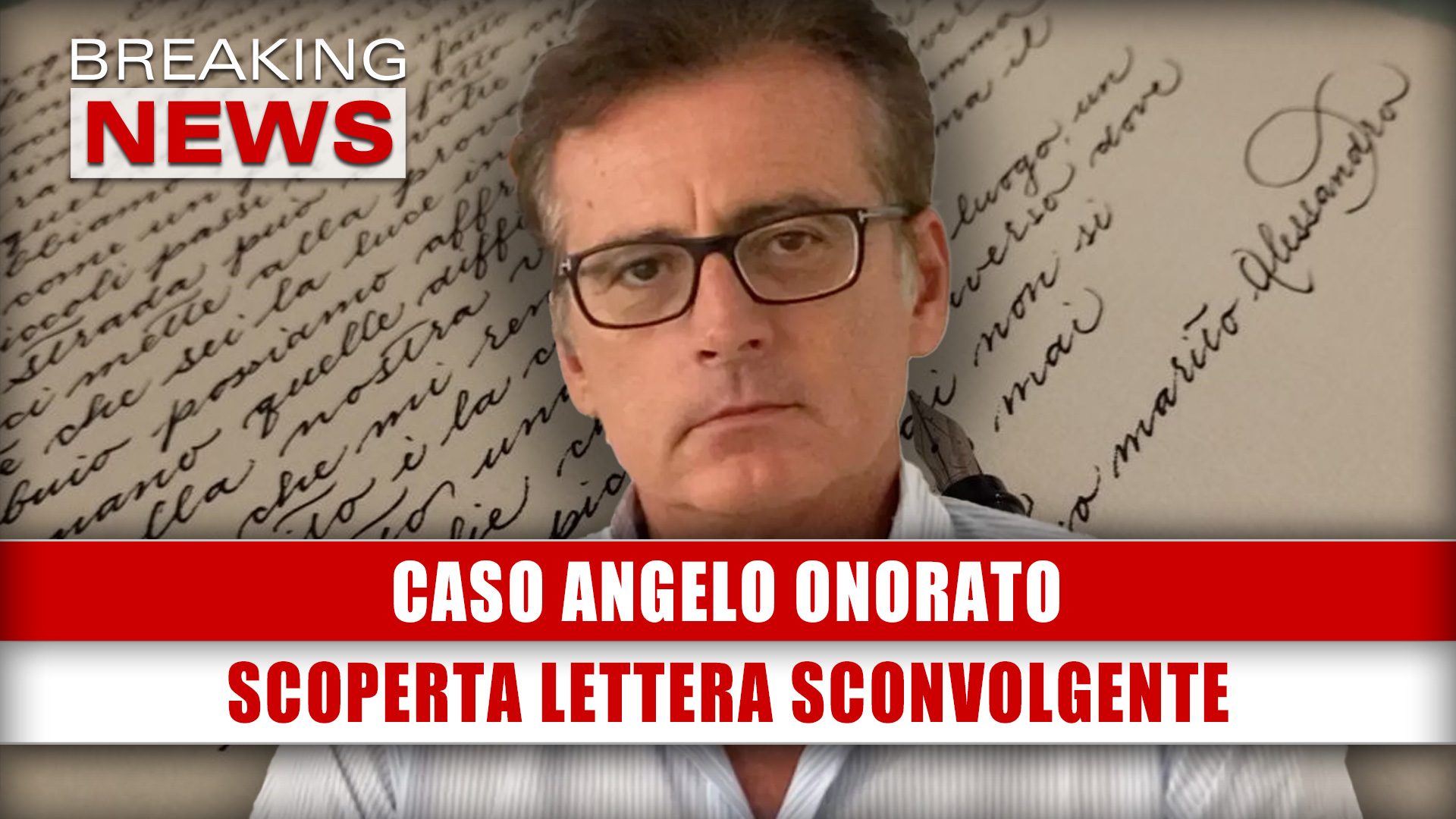 Caso Angelo Onorato Scoperta Lettera Sconvolgente! Breaking News Italia