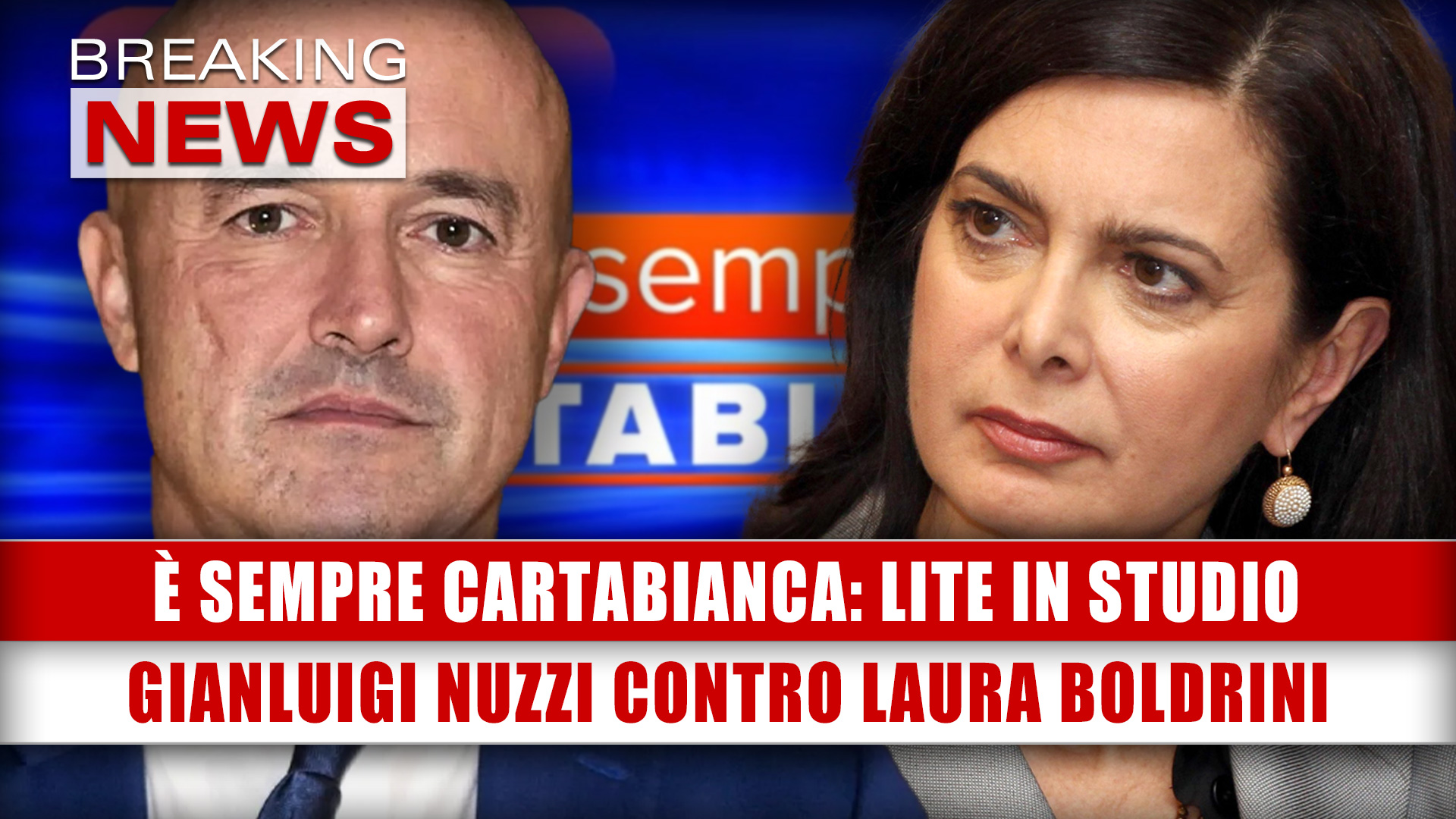 È Sempre Cartabianca, Lite In Studio: Gianluigi Nuzzi Contro Laura Boldrini!
