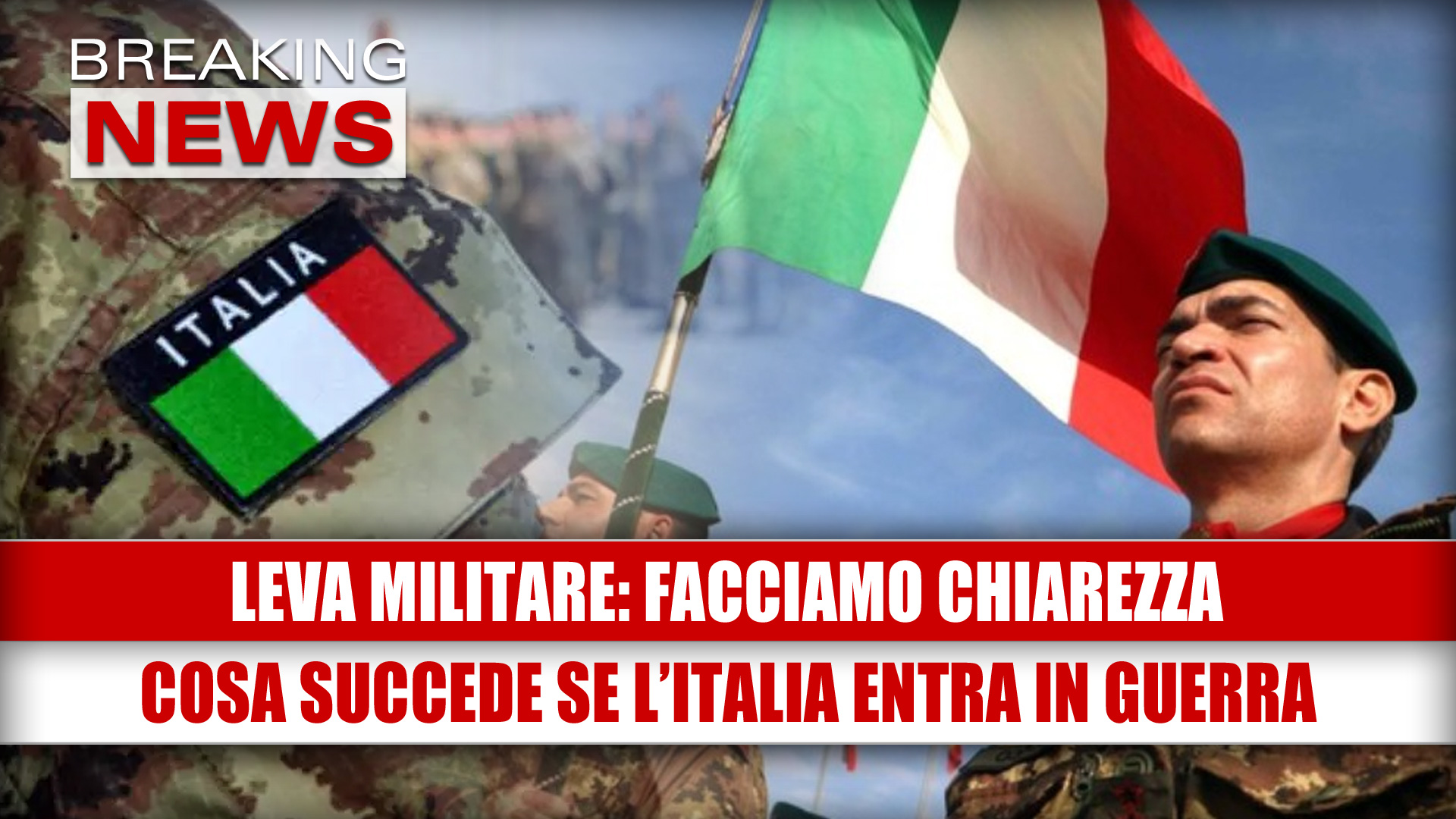 Leva militare in Italia: chi si deve arruolare se scoppia la guerra