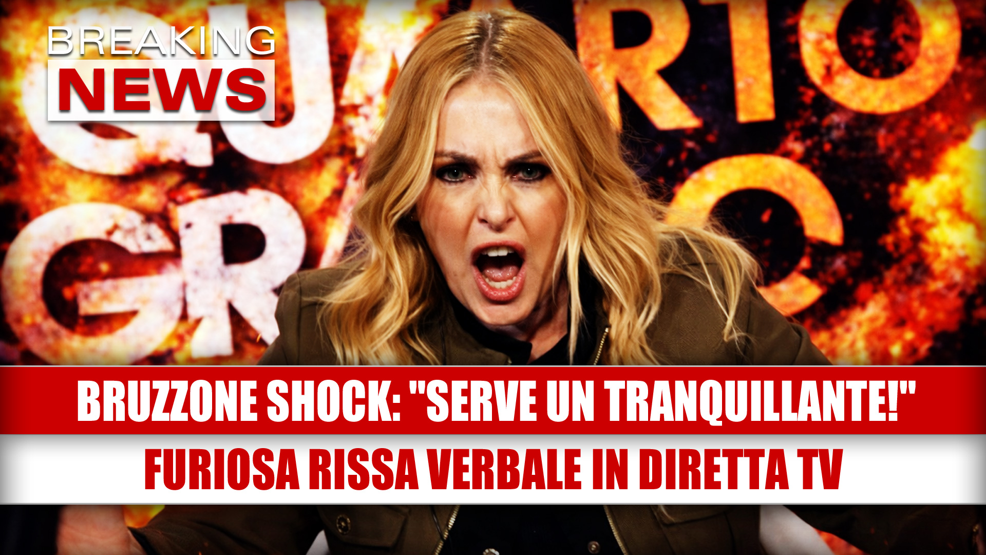 Rissa furiosa in diretta: Bruzzone furiosa