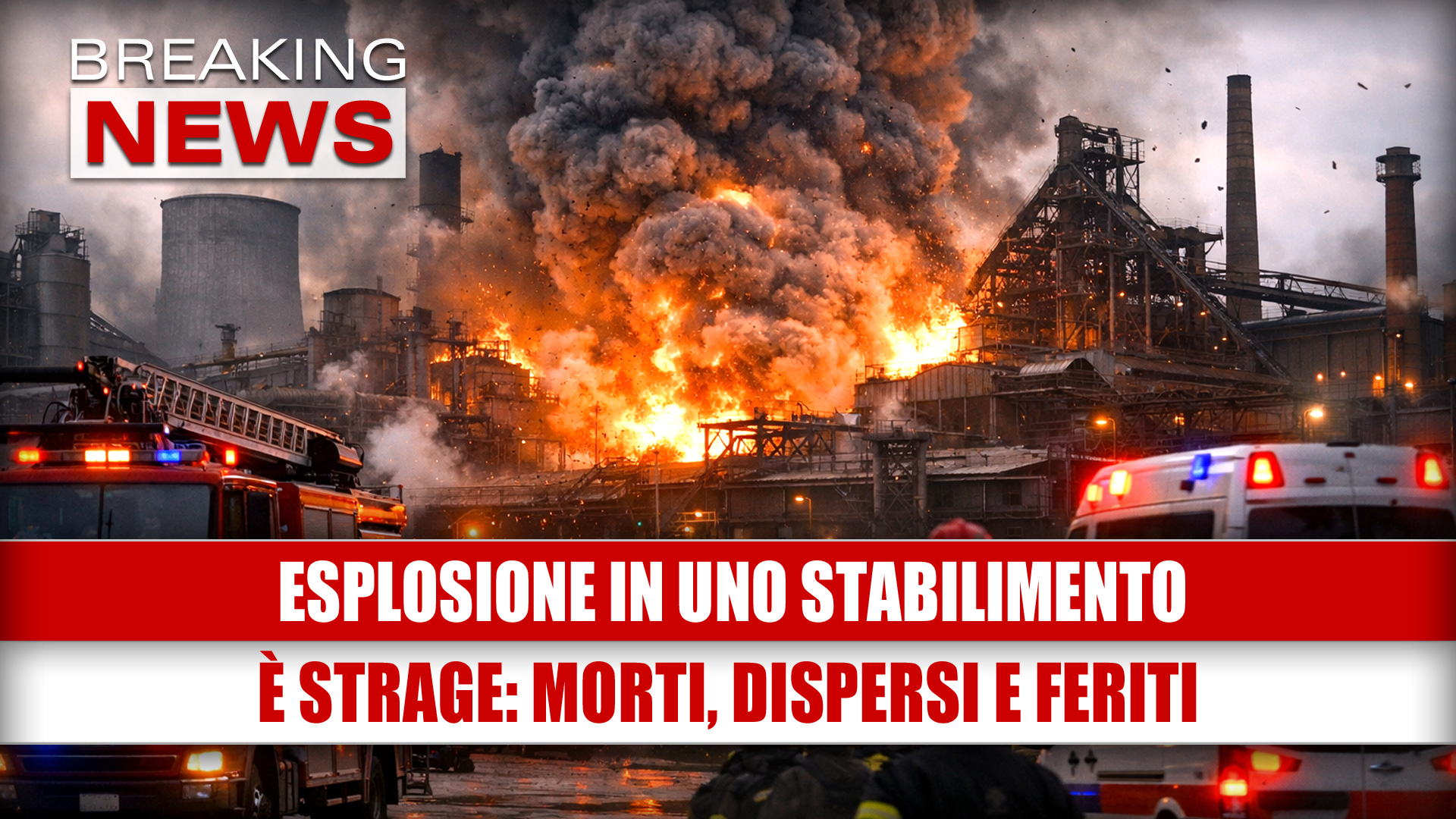 Esplosione in stabilimento