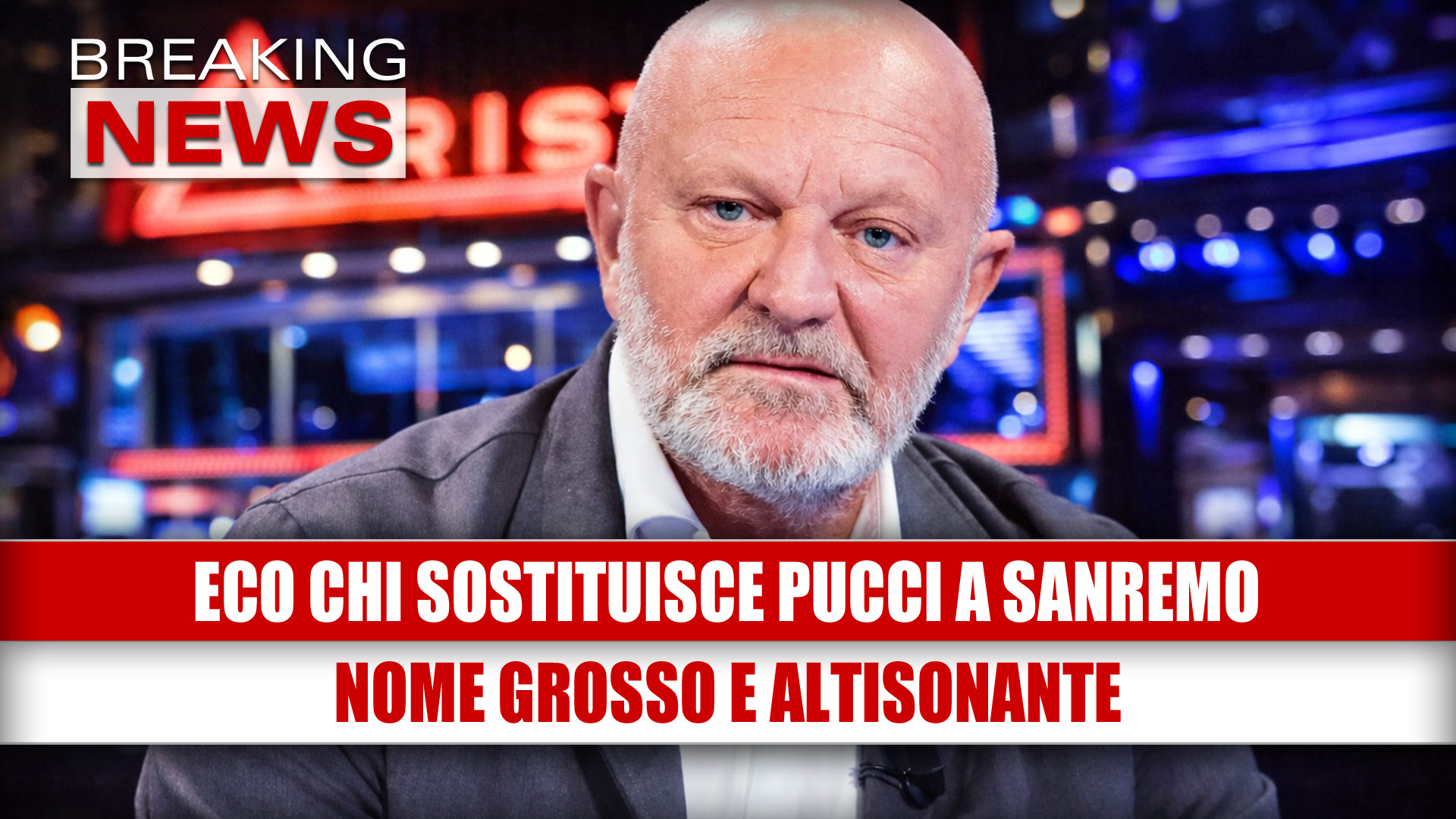 Sanremo 2026, ecco chi sostituisce Pucci