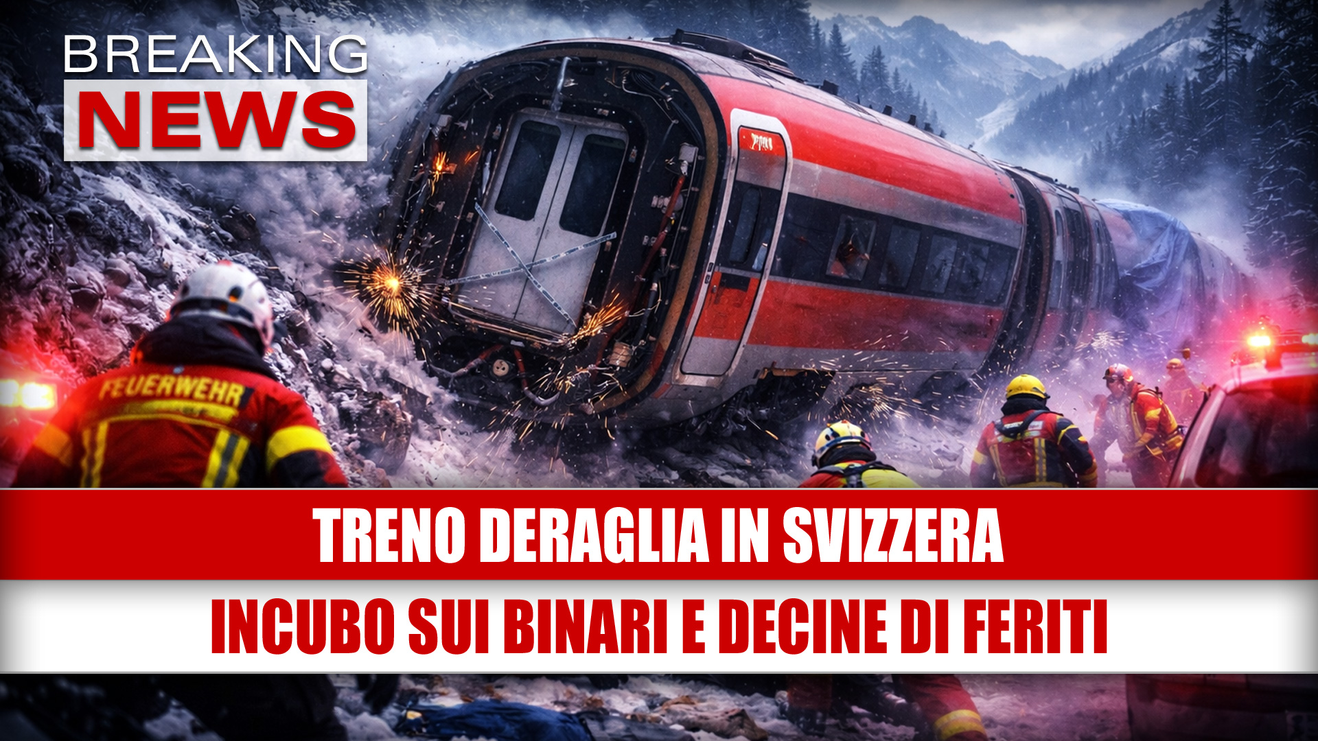 Treno deraglia in Svizzera