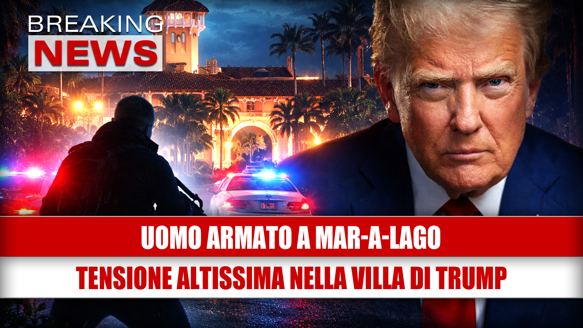 Uomo armato a Mar-a-Lago: tensione altissima nella villa di Donald Trump