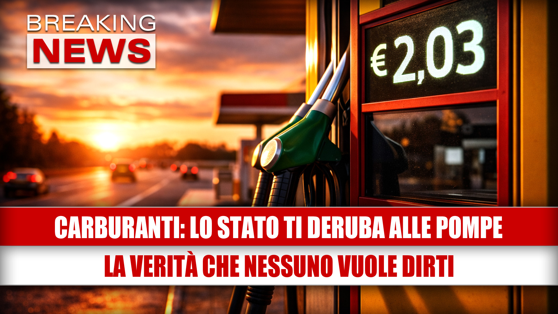 Prezzo carburante, lo Stato ti deruba alle pompe