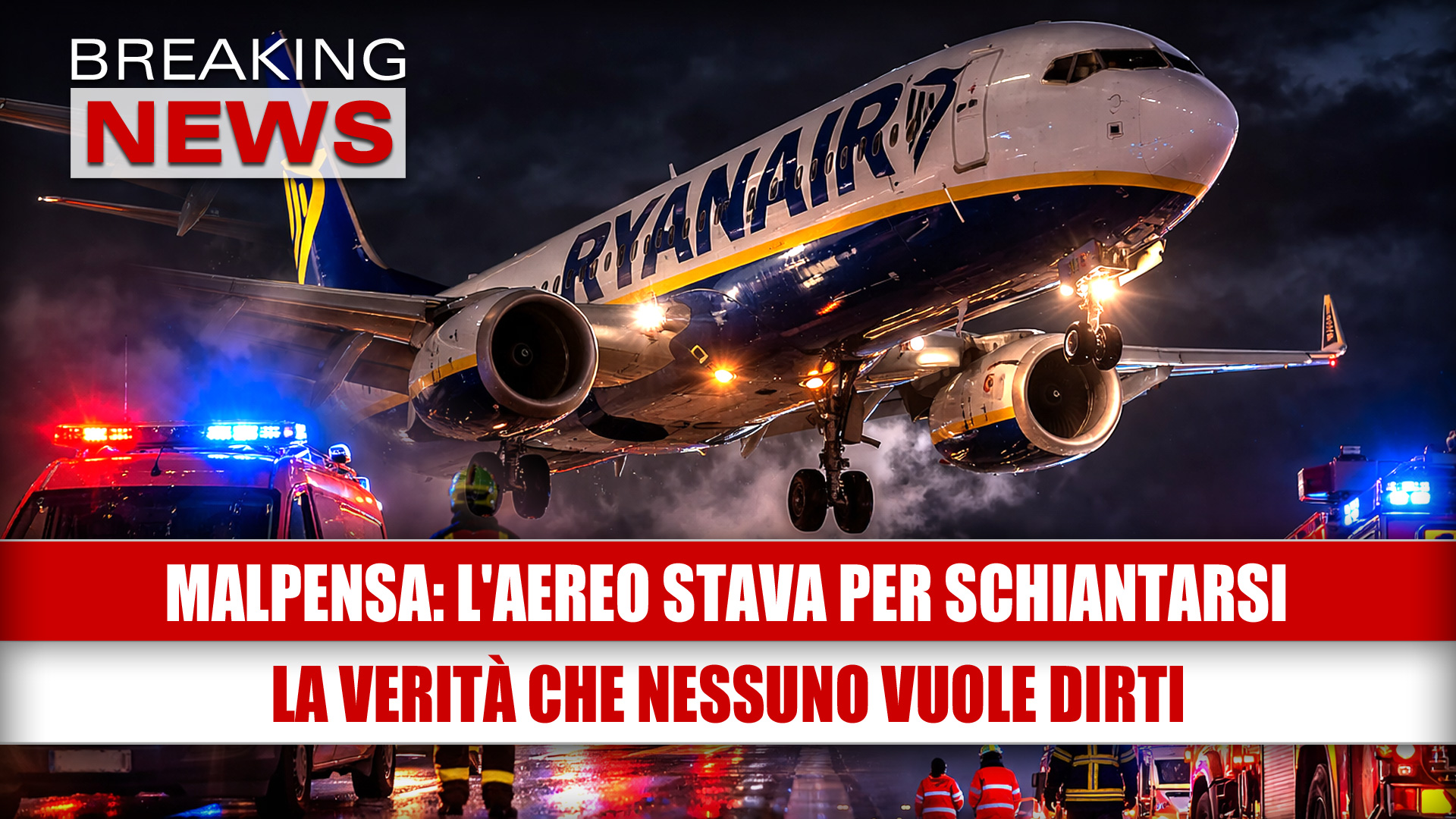 L'aereo stava per SCHIANTARSI