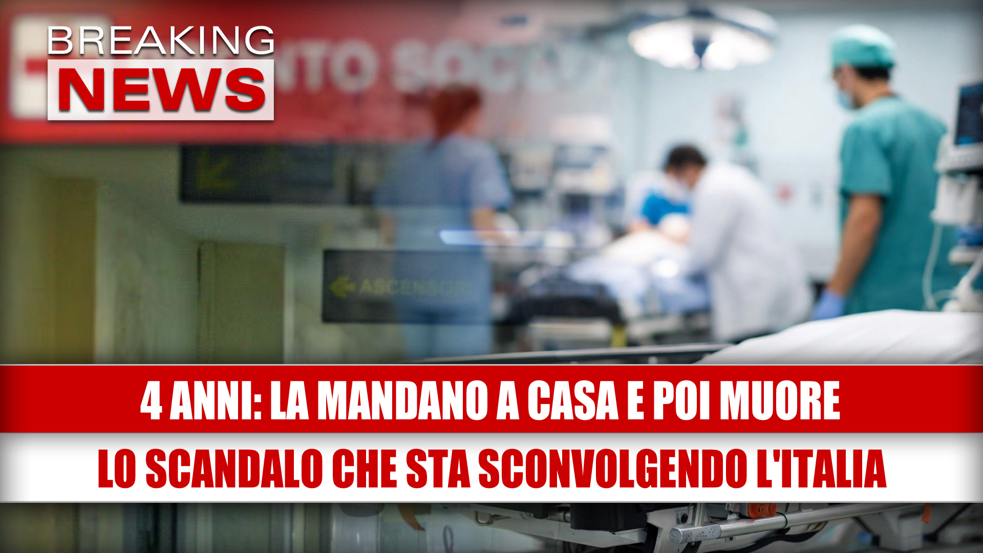 Bambina di 4 anni muore dopo dimissione dal pronto soccorso