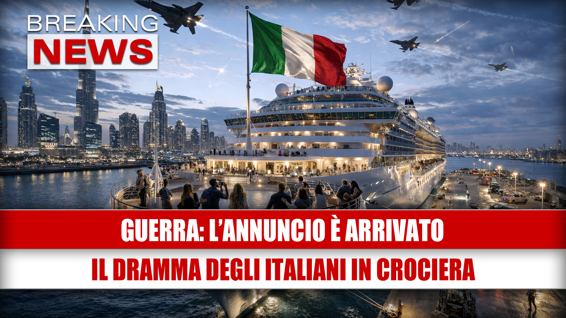 Guerra, l'annuncio è arrivato: il dramma degli Italiani in crociera