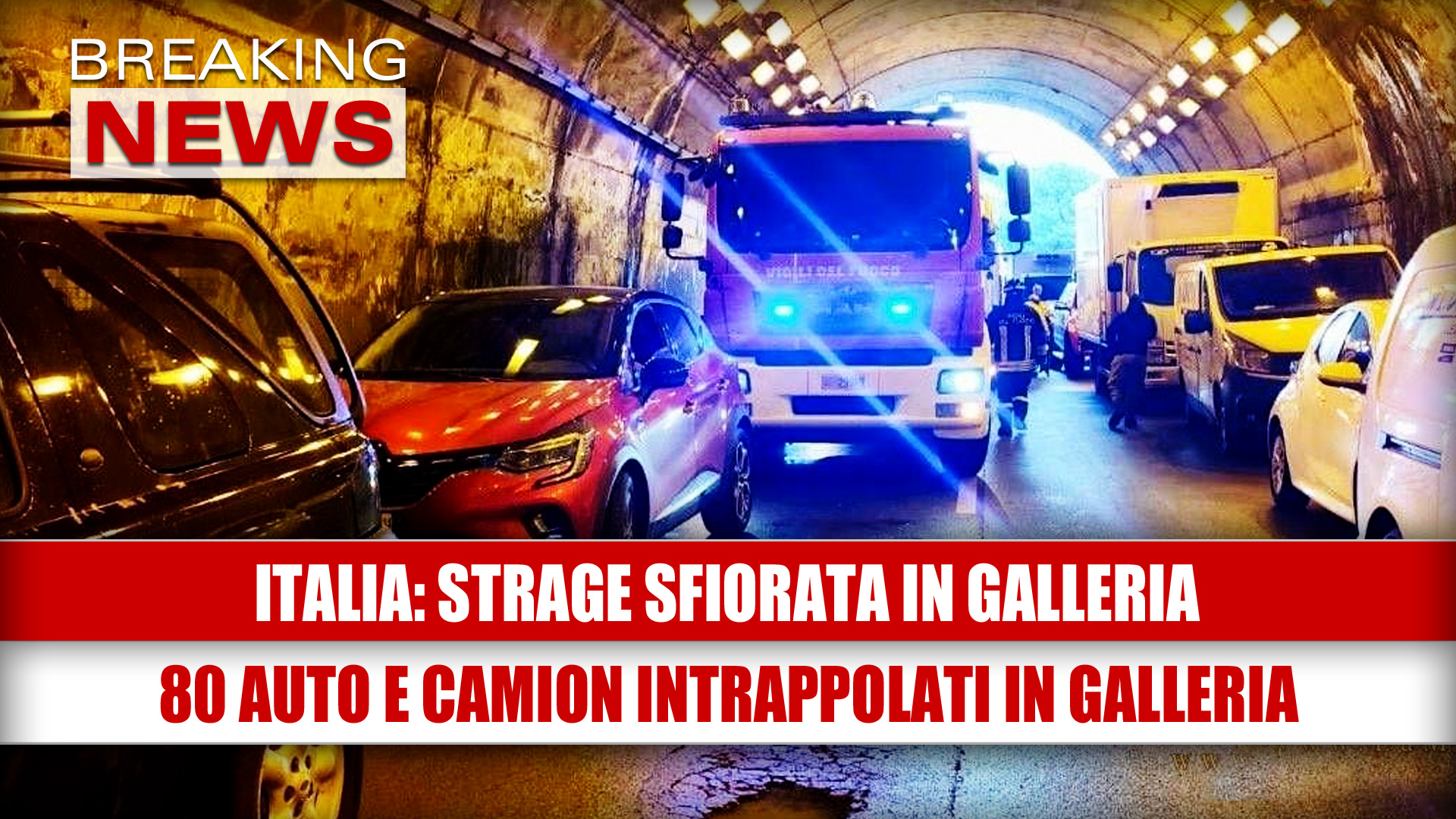 Strage sfiorata in galleria