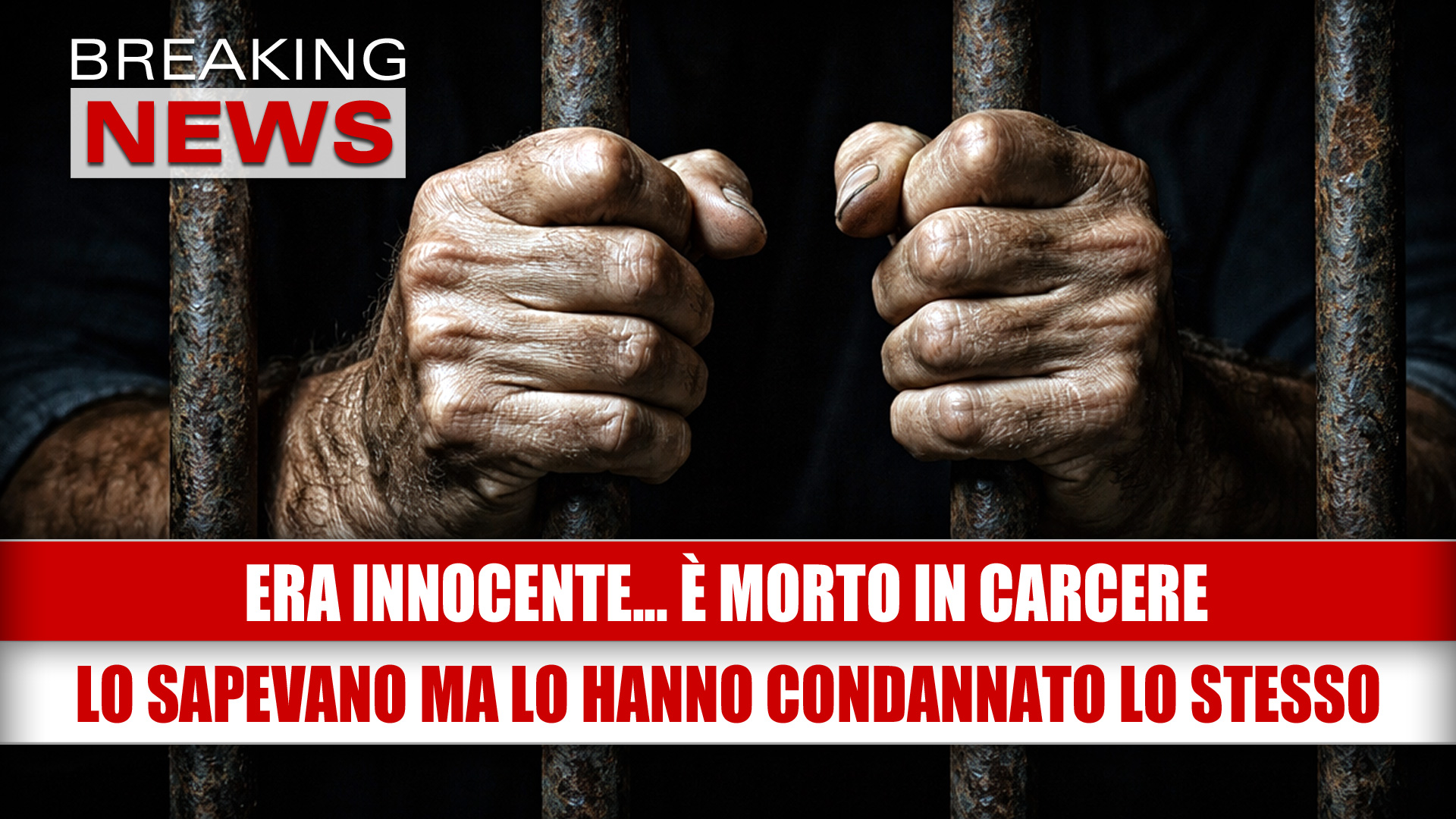 ERA INNOCENTE. LO HANNO LASCIATO MORIRE IN CARCERE
