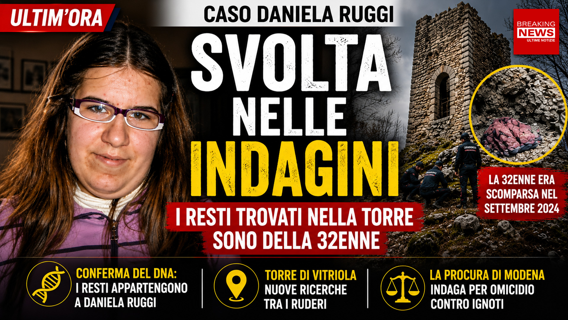 Daniela Ruggi, svolta nel giallo di Vitriola