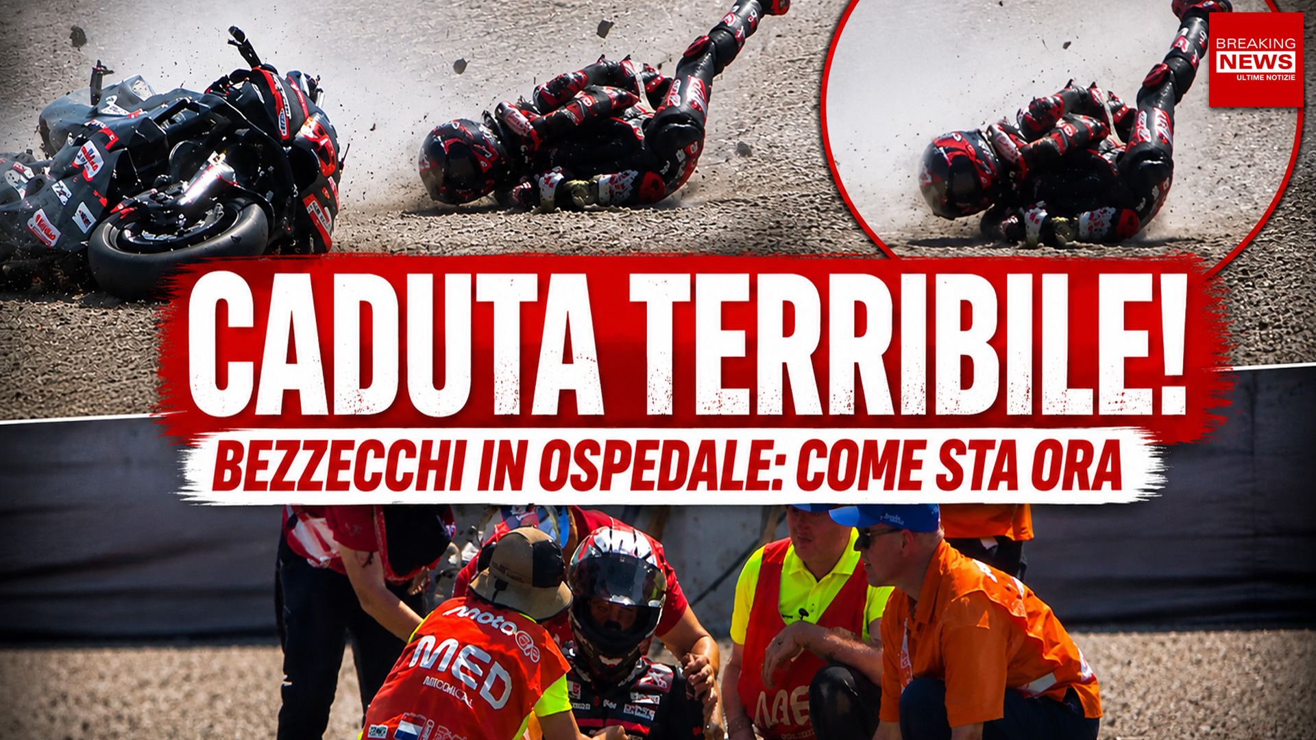 Marco Bezzecchi cade ad Assen e finisce in ospedale