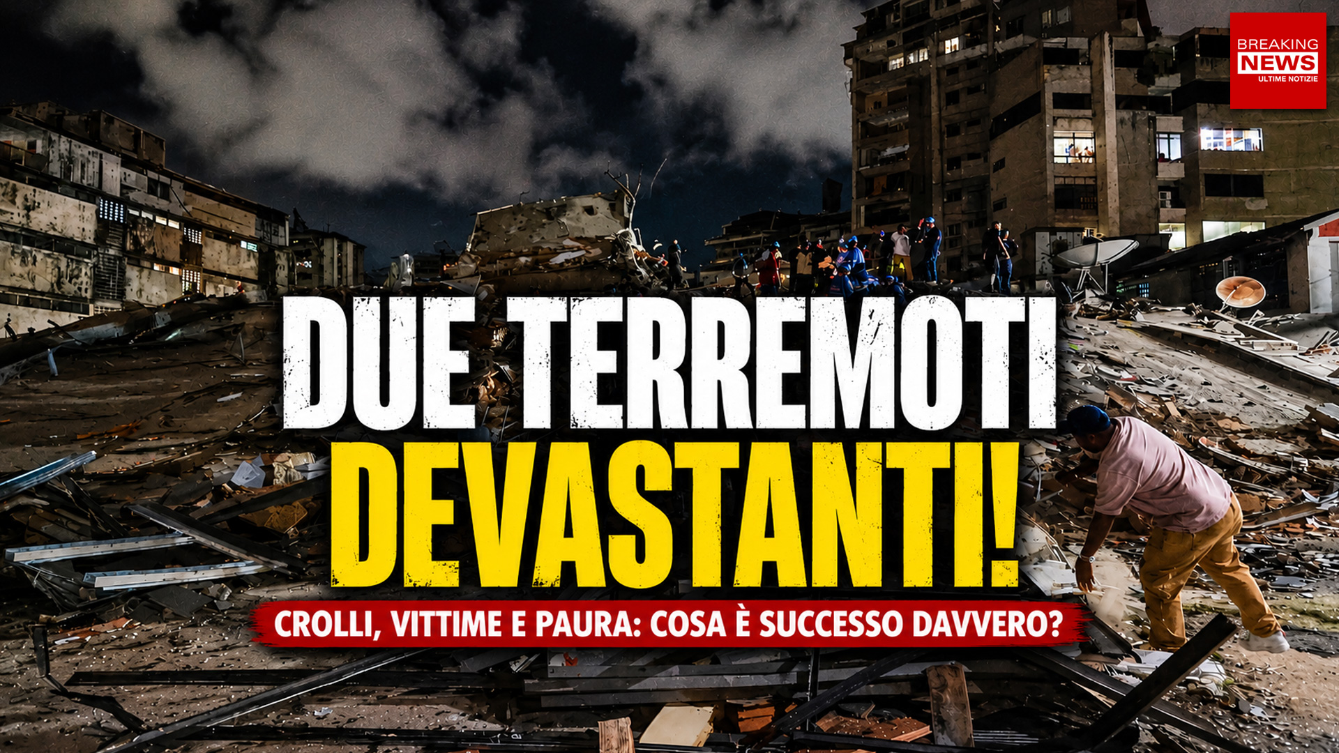 Due potenti terremoti in Venezuela devastano Caracas: