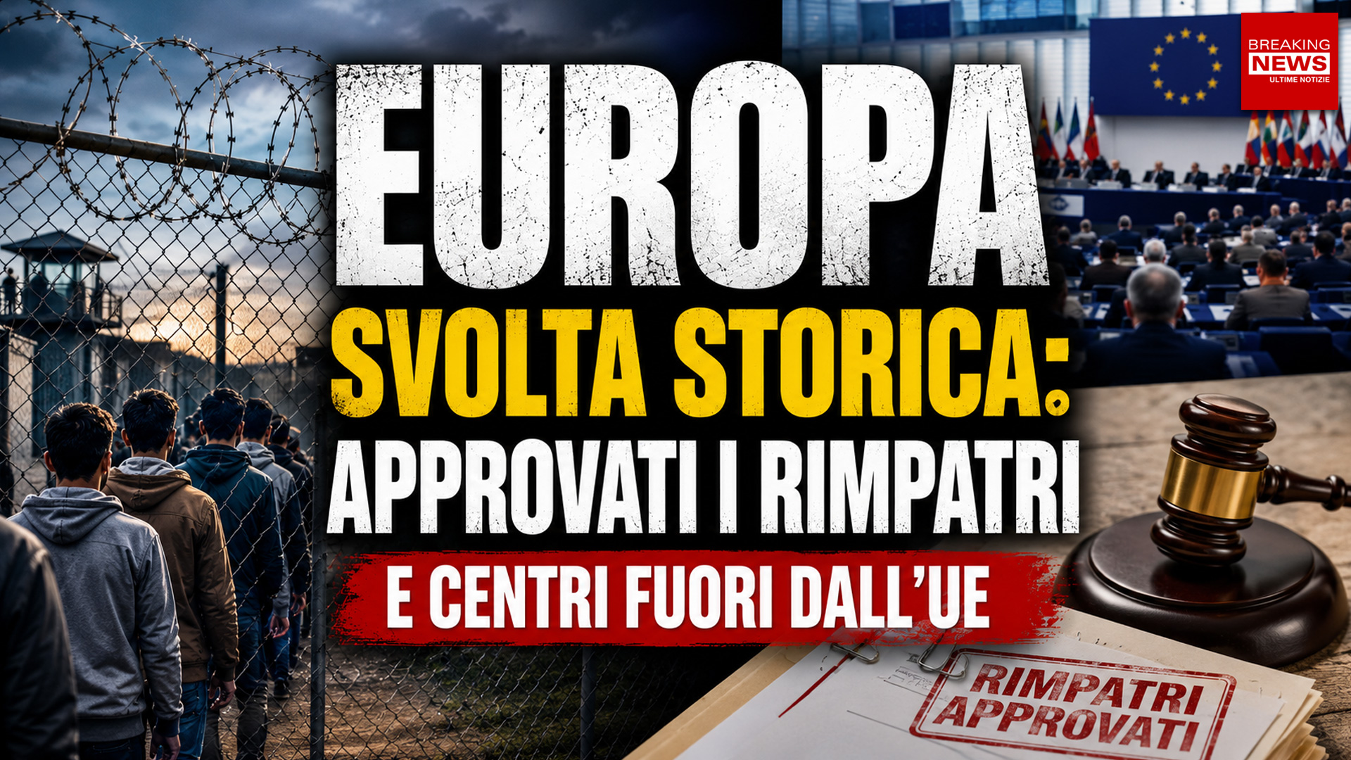 Europa, svolta sui rimpatri: