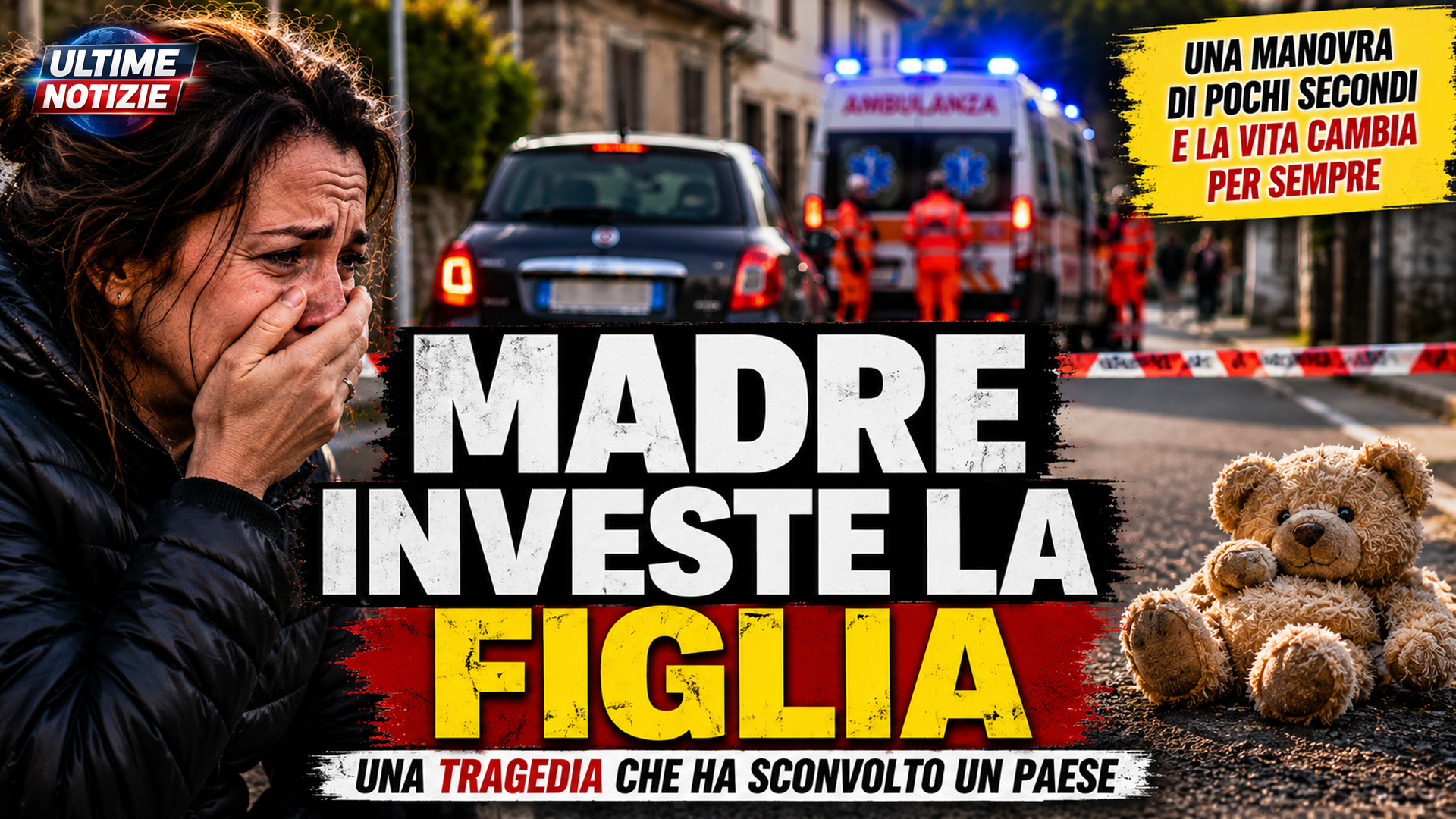 madre investe la figlia di 3 anni