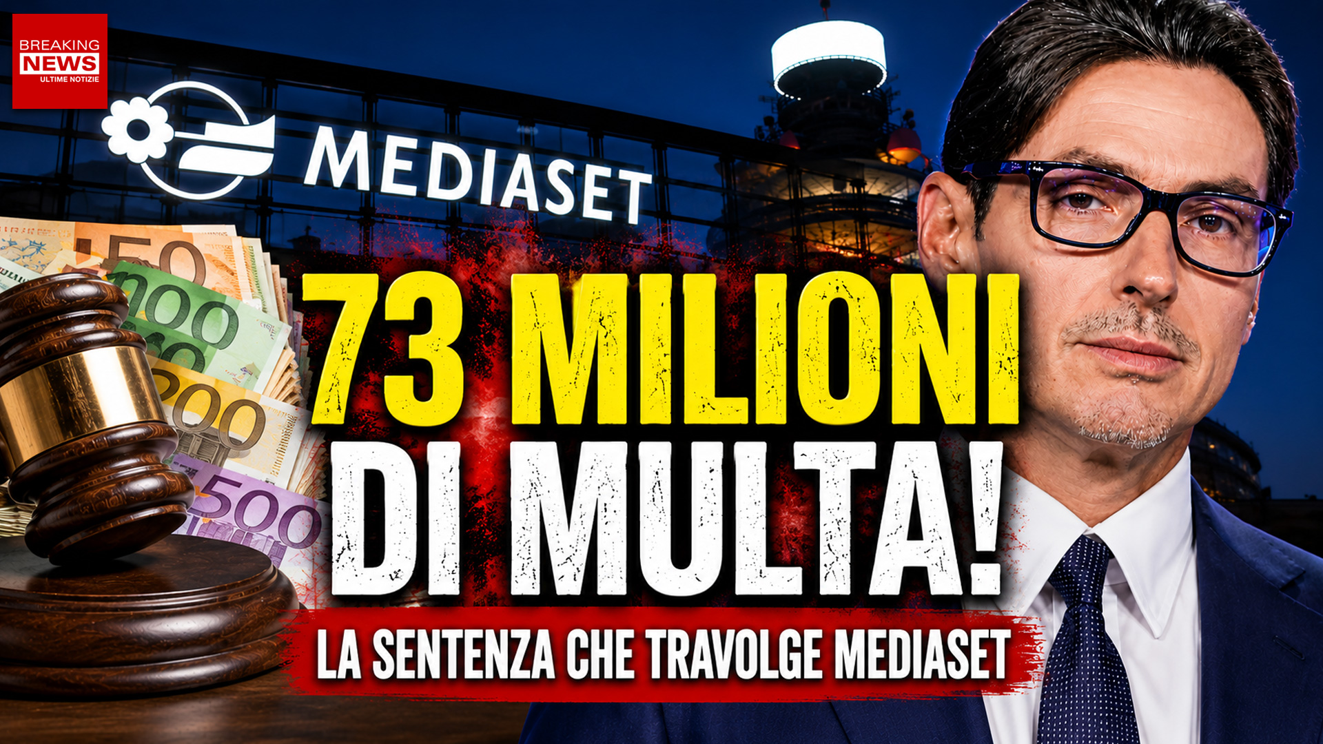Mediaset condannata a pagare 73,2 milioni di euro