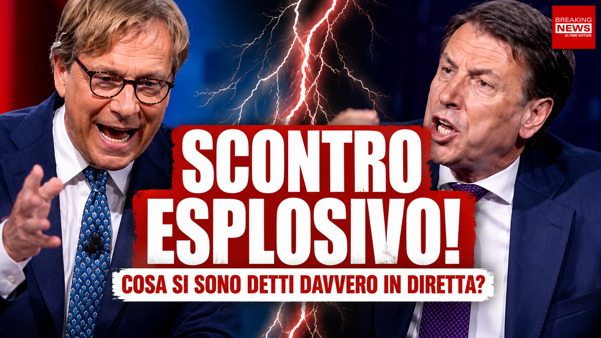 Giuseppe Conte contro Nicola Porro a Quarta Repubblica