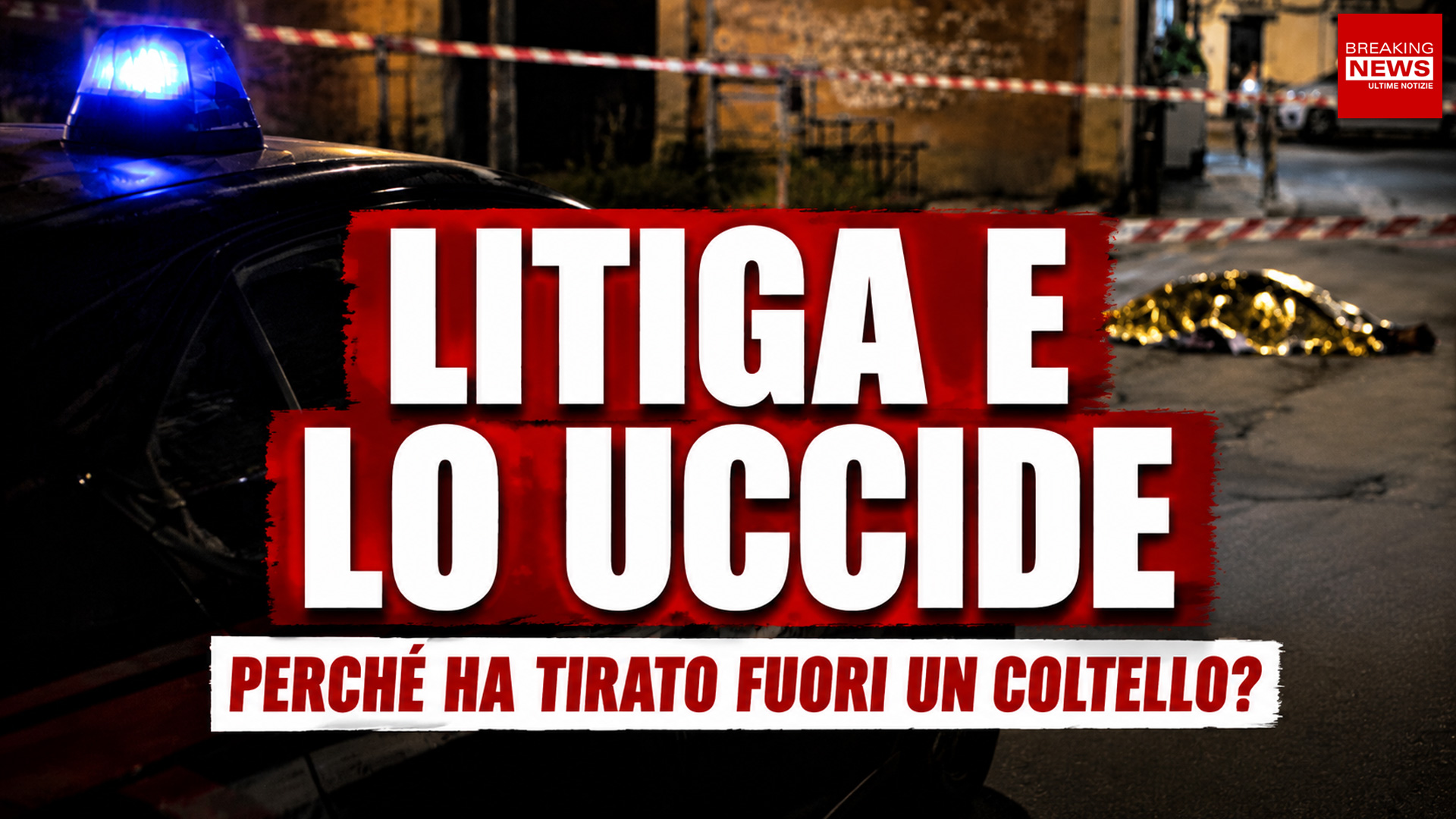Litiga con un pedone, scende dall'auto e lo accoltella
